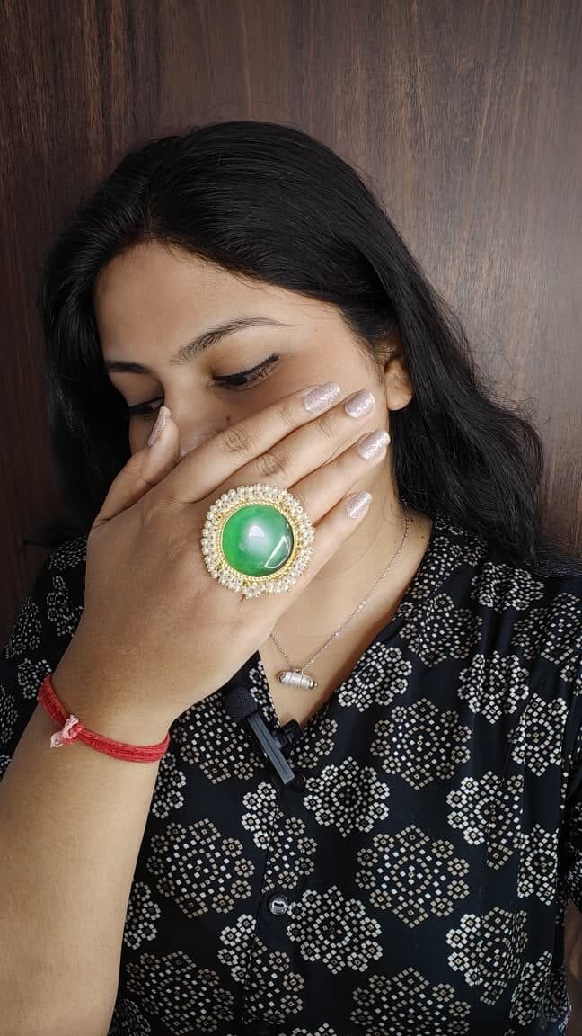 Monalisa natural stone ring - Image 3