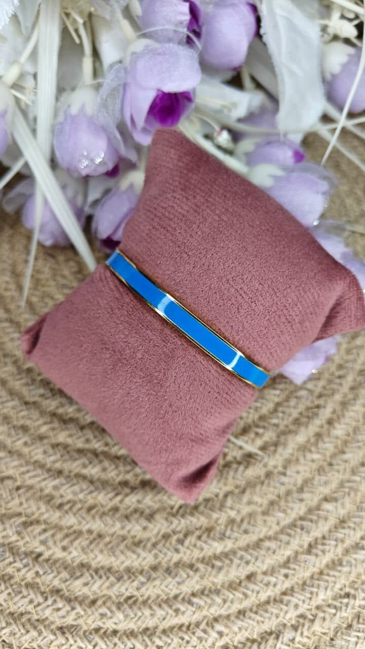 Blue Enamel Bangle - Image 2