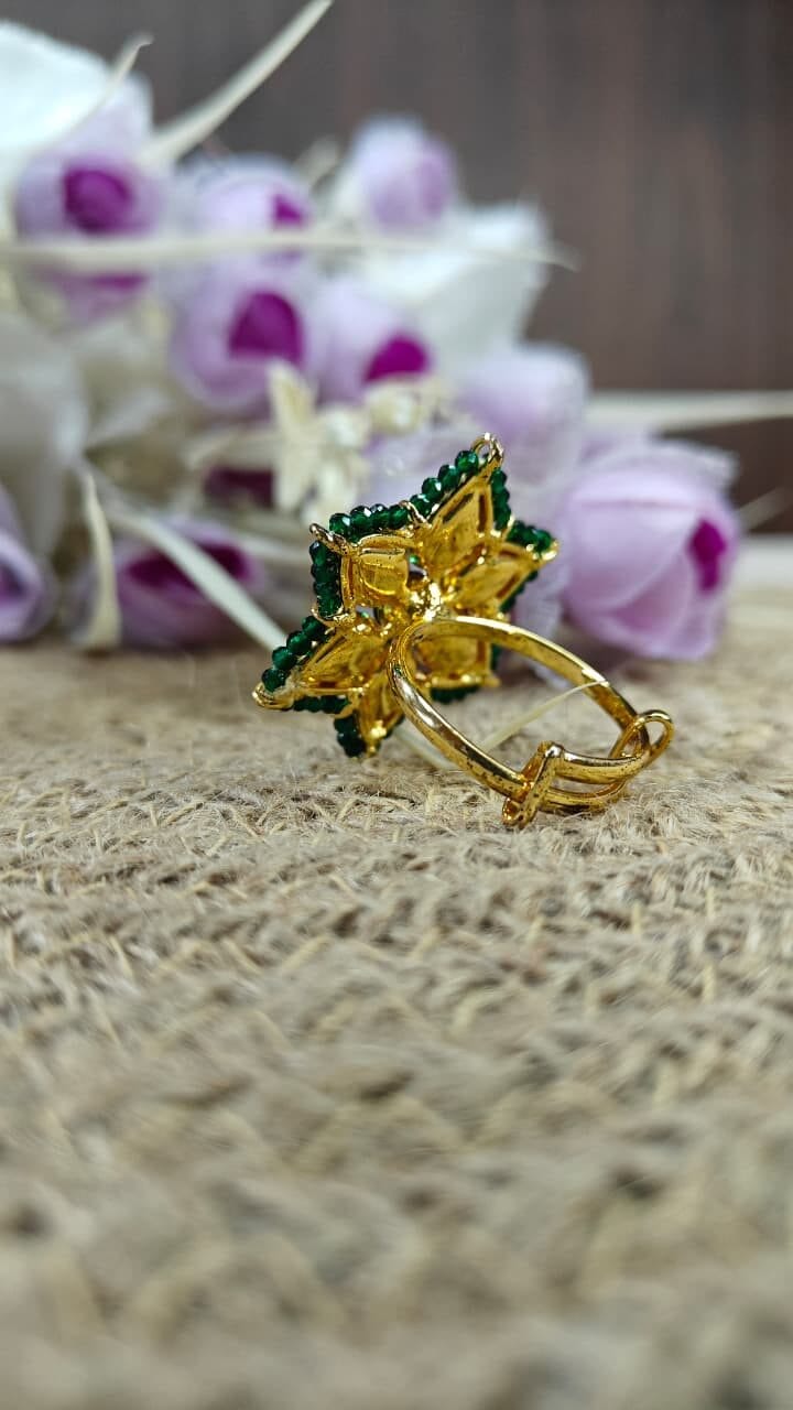 Neera Green Adjustable Ring - Image 4