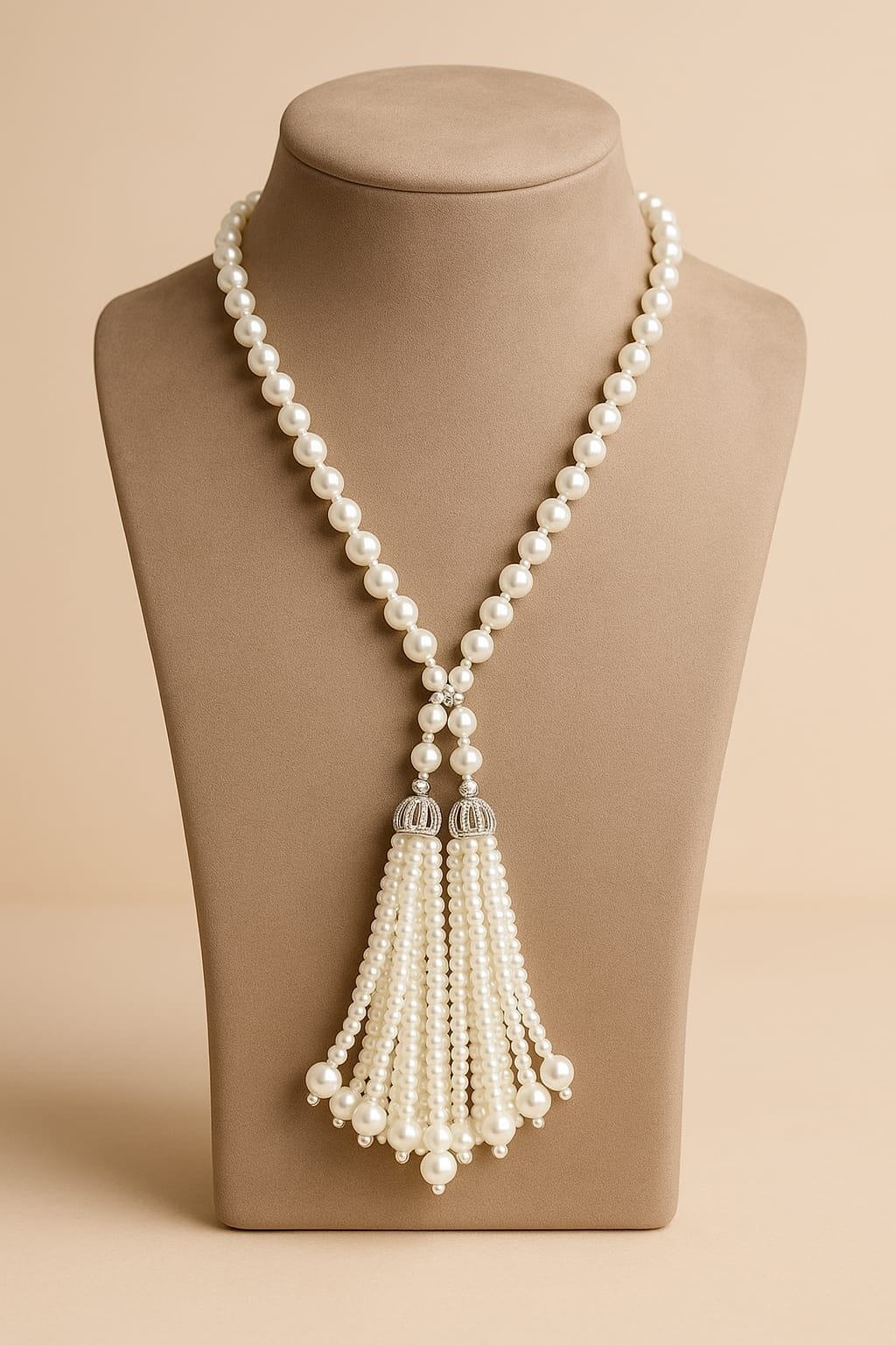 Shweta Pearl Long Statement Mala