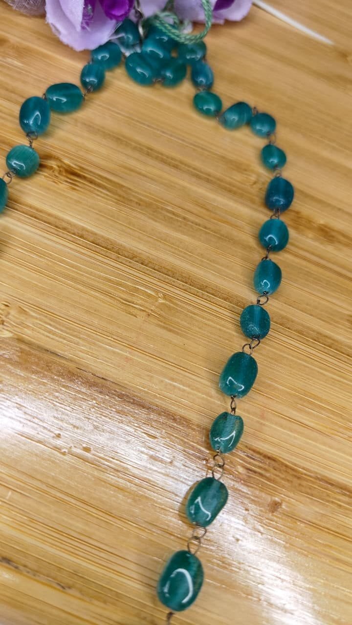 Rangrez Tribal Necklace - Green - Image 3