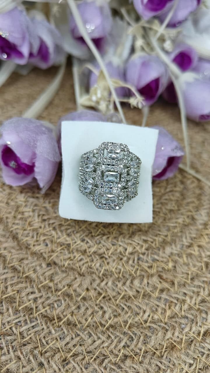 Trinity Glow Ring – White - Image 5