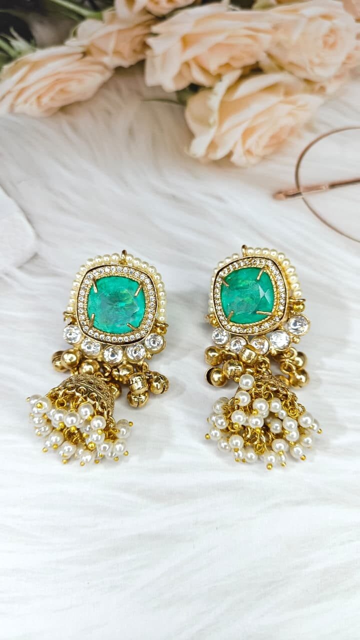Araaya Doublet Royale Jhumkas - Image 2