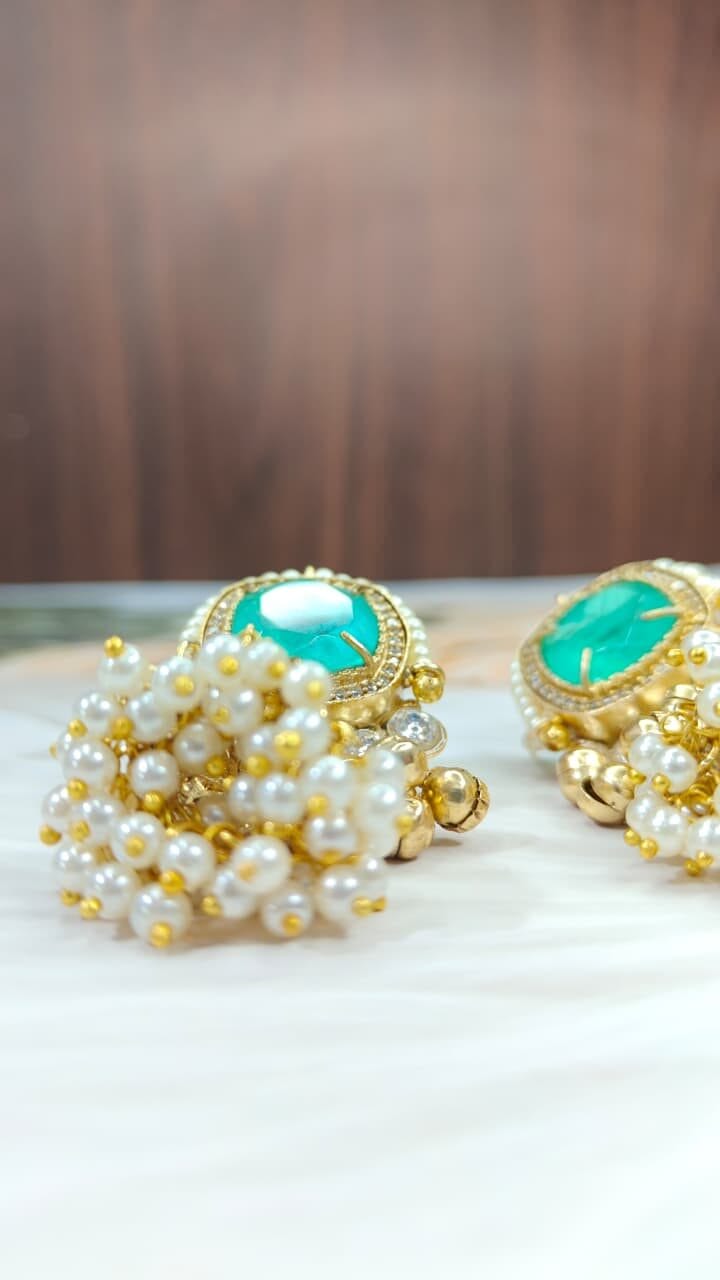 Araaya Doublet Royale Jhumkas - Image 3