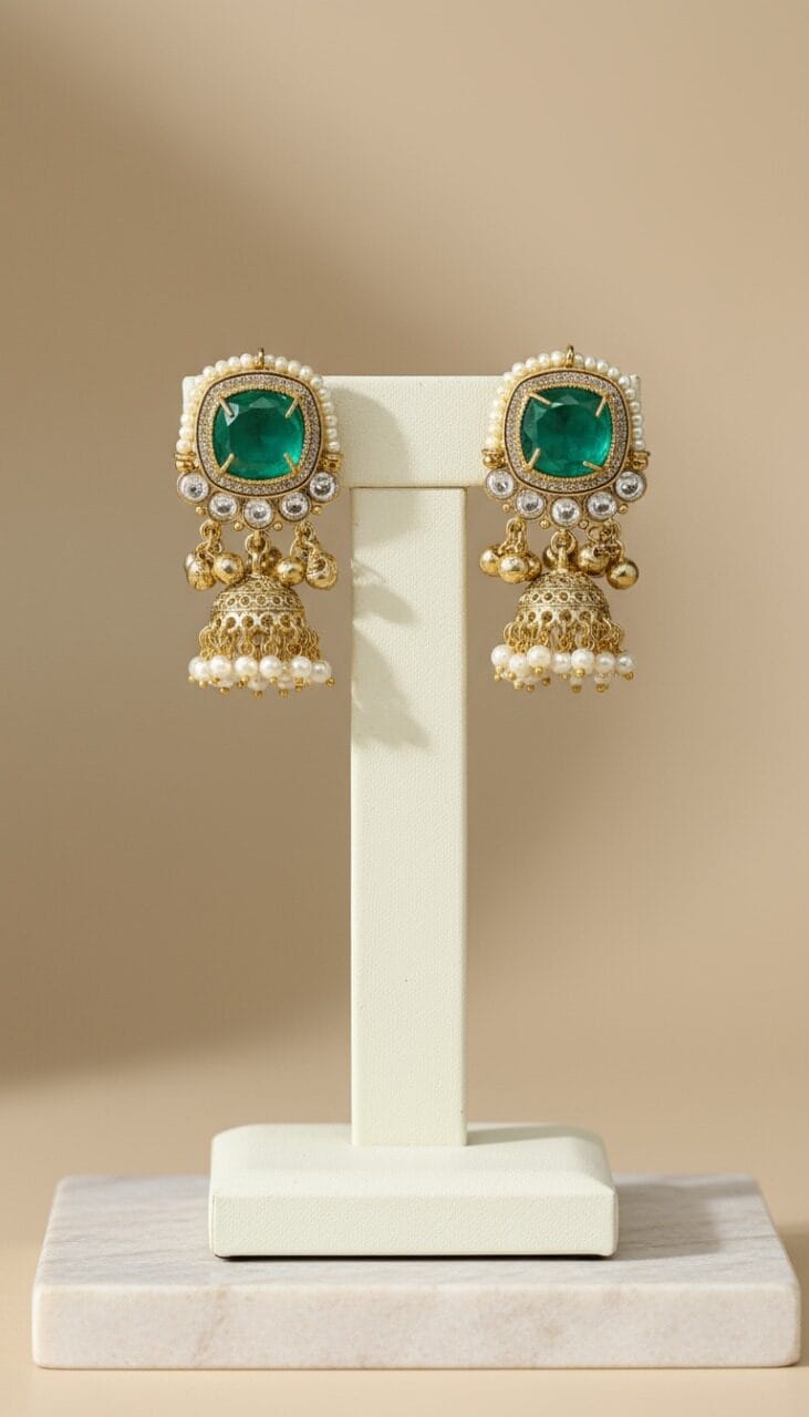 Araaya Doublet Royale Jhumkas