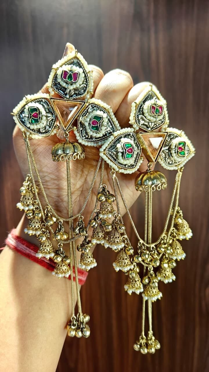 Aarvika Tri-Meena Jhumka - Image 2