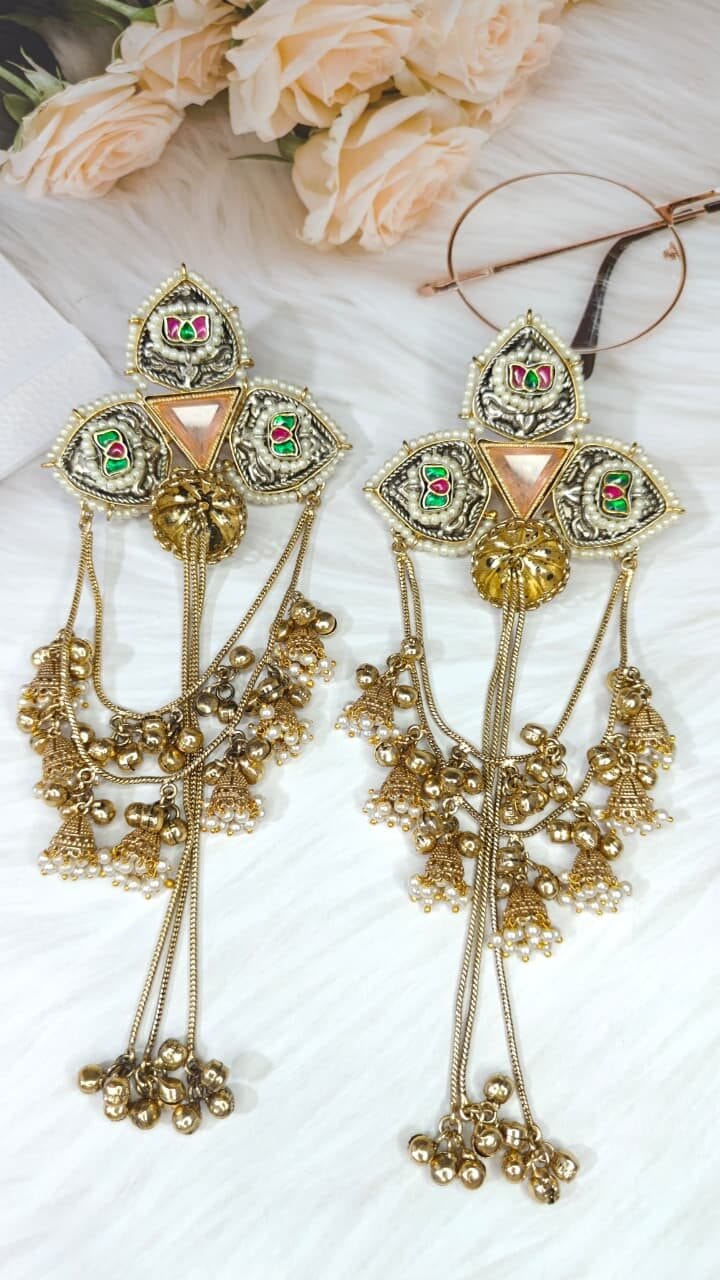 Aarvika Tri-Meena Jhumka - Image 7
