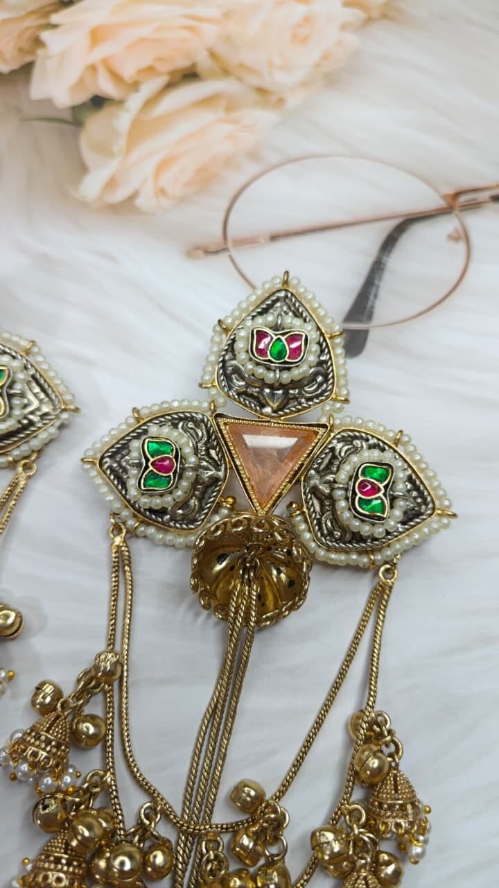 Aarvika Tri-Meena Jhumka - Image 6