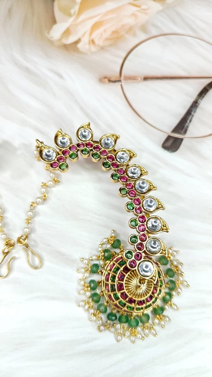 Vamika Peacock Curve Jhumka - Image 10