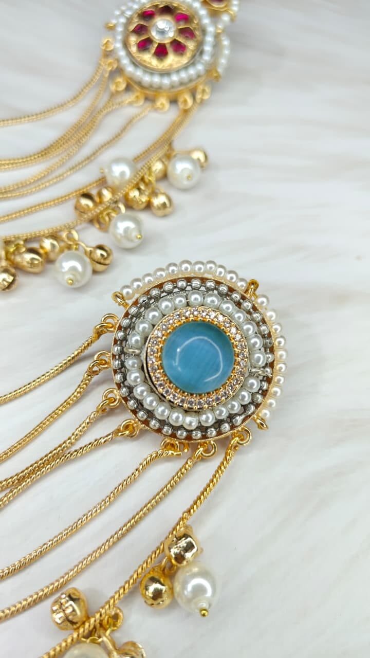 Meher Jadau Kaanchain Earrings - Image 6