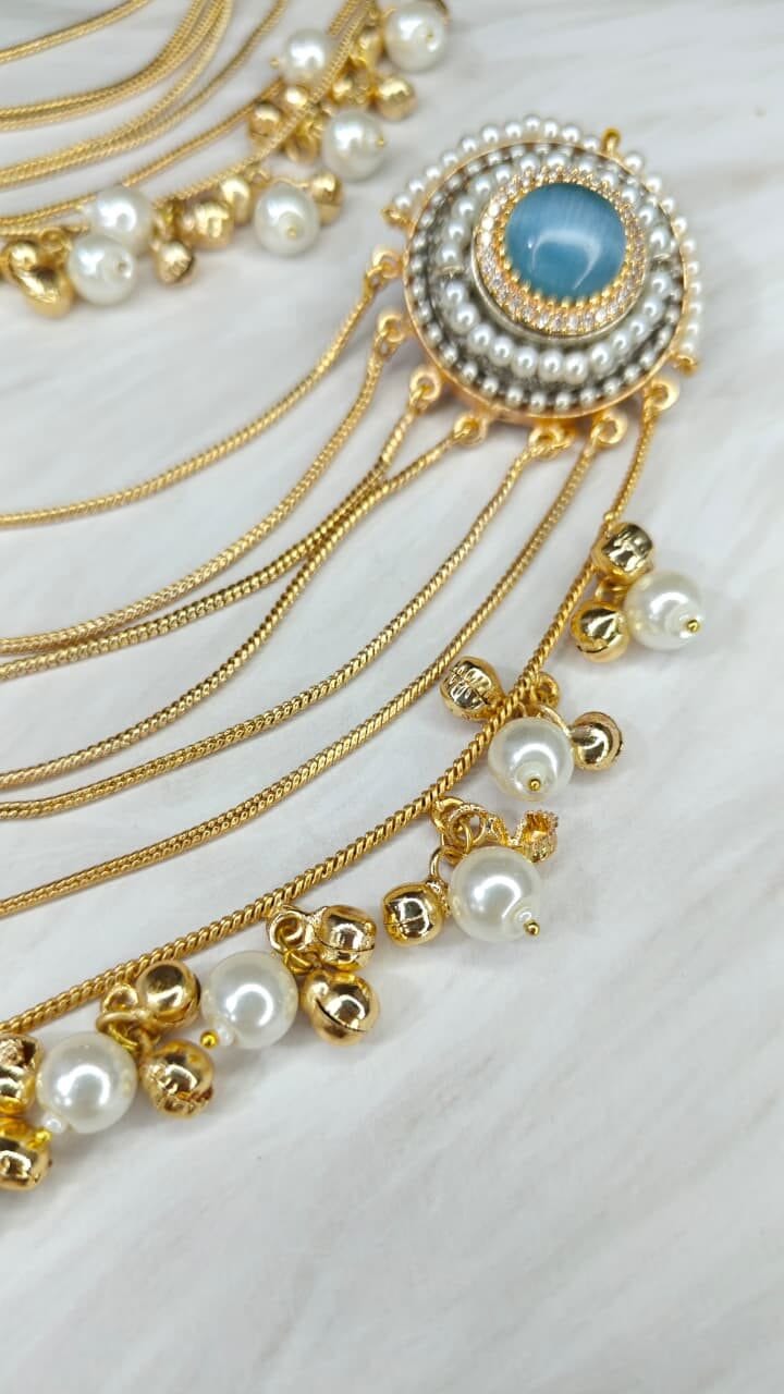 Meher Jadau Kaanchain Earrings - Image 4