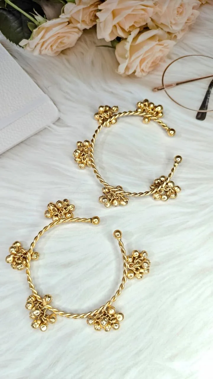 Ghungroo Bangles (GOLDEN) - Set of 2 - Image 3